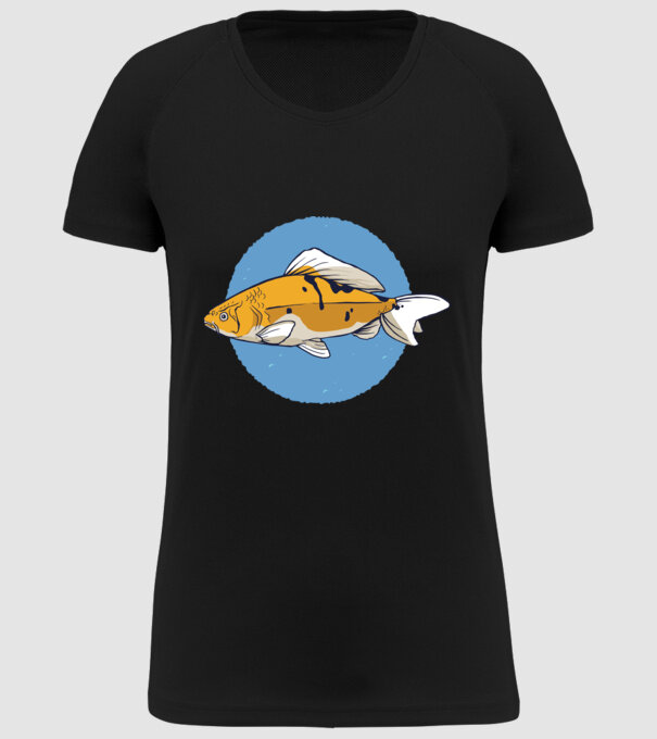 Pescuit la crap model negru pe tricou