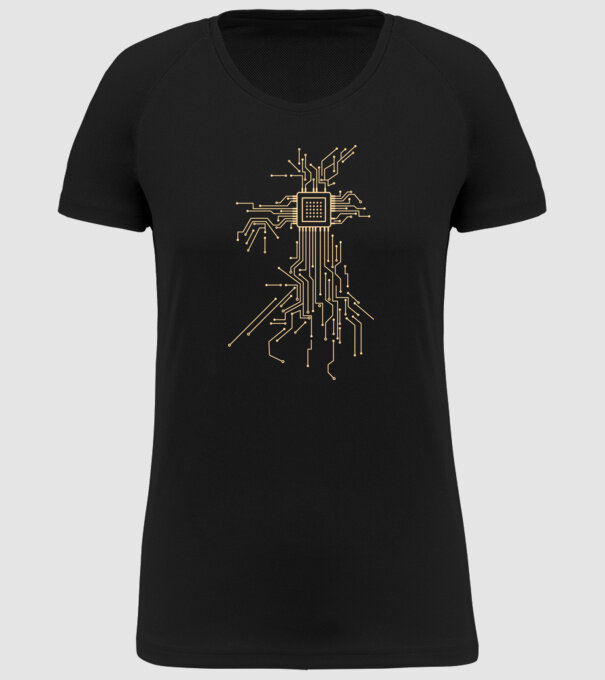 Procesor model negru pe tricou