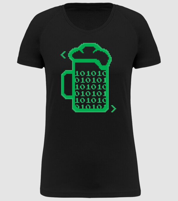 Bere Programator model negru pe tricou