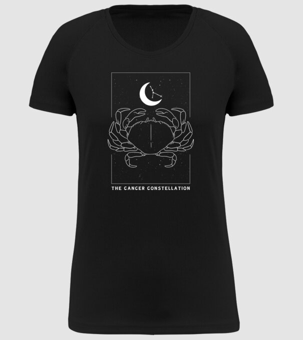 The Cancer Constellation model negru pe tricou