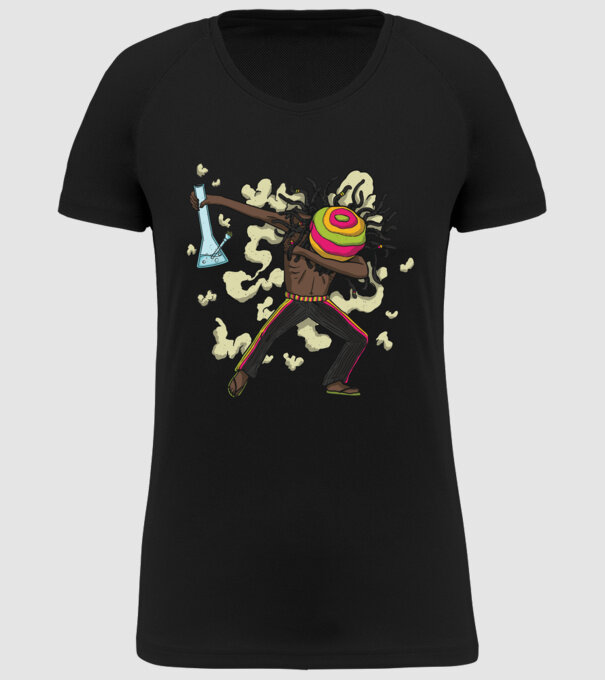 Dreadlock DAB model negru pe tricou