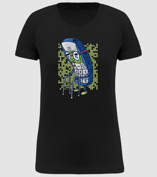Câine drăguț schiind model negru pe tricou