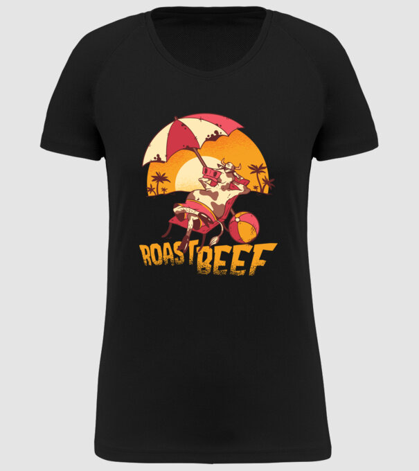 Friptură de vită - Roast Beef model negru pe tricou
