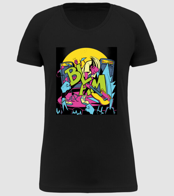 Star rock model negru pe tricou