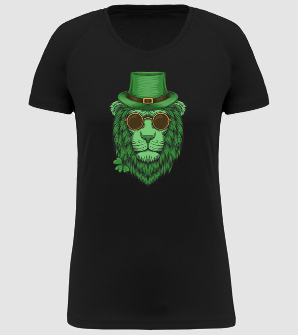 Sfântul Patrick Leu model negru pe tricou