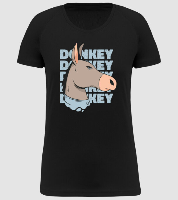 Măgar model negru pe tricou