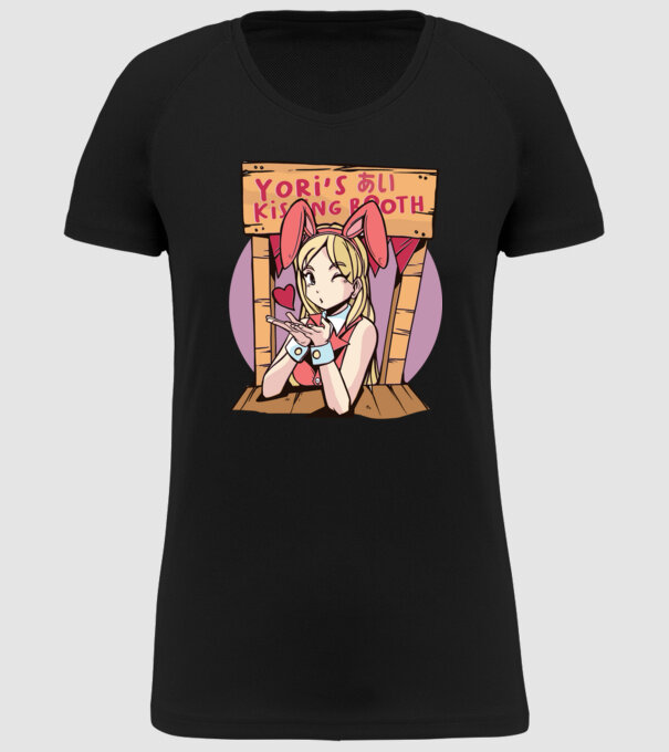 Anime îndrăgostit model negru pe tricou