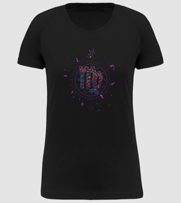 Virgo Zodiac model negru pe tricou