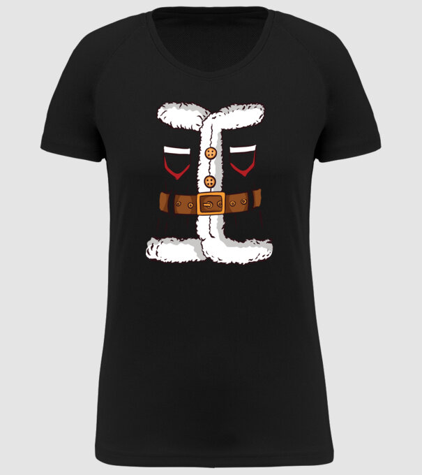 Moș Crăciun Costum model negru pe tricou