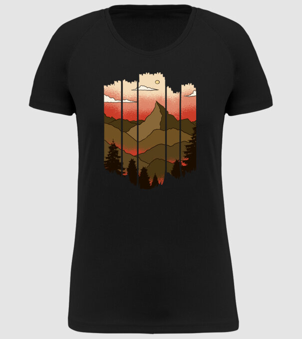 Imagine natură model negru pe tricou