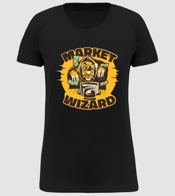 Guru al pieței bursiere model negru pe tricou