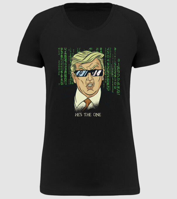 Trump Mátrix model negru pe tricou