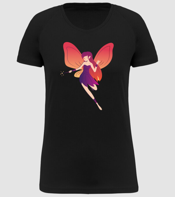 Magia zânelor model negru pe tricou