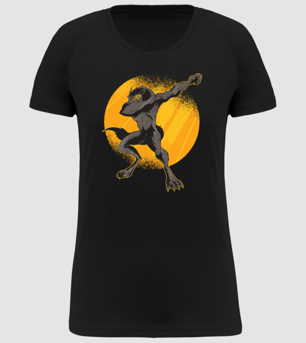 Vârcolac DAB model negru pe tricou