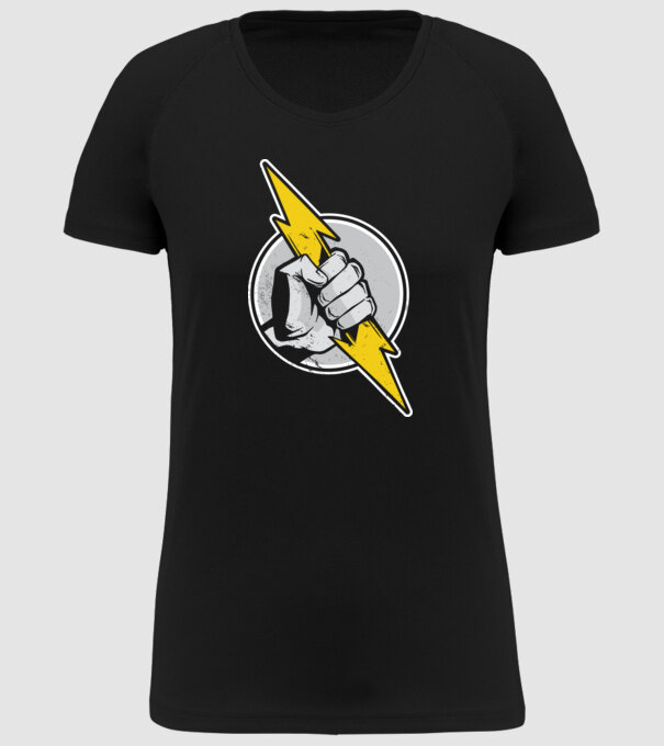 Tricou Electrician model negru pe tricou
