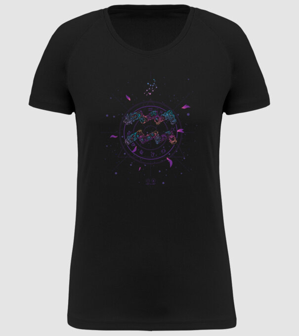 Aquarius Zodiac model negru pe tricou