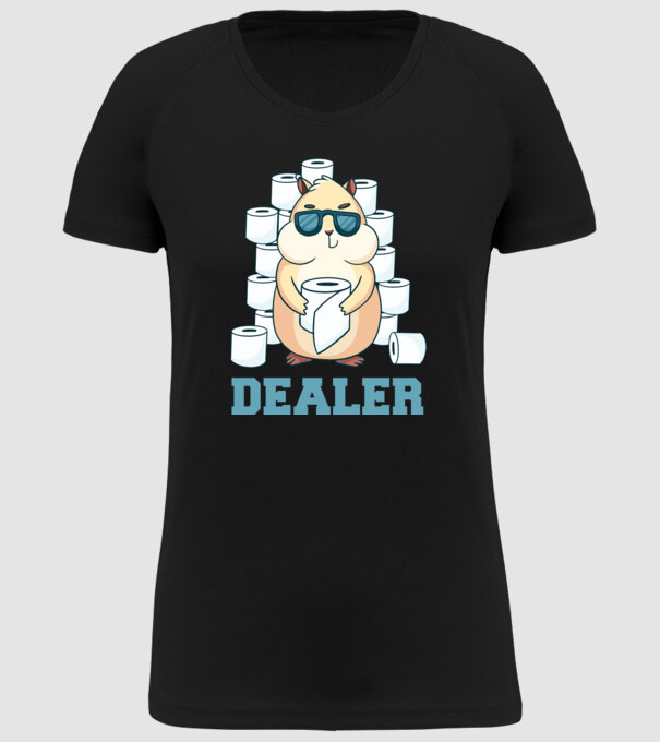 Dealer model negru pe tricou