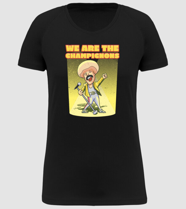 We are the Champignons Mercury model negru pe tricou