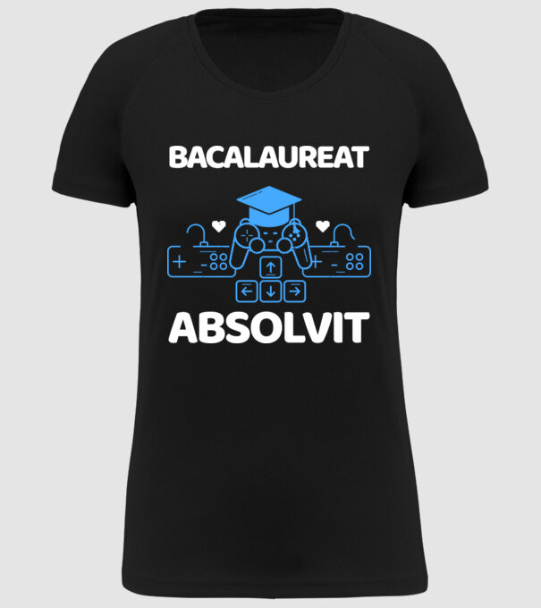 Bacalaureat absolvit model negru pe tricou