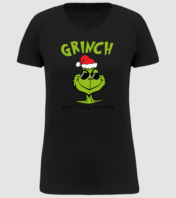 Grinch - Don't kill my vibe model negru pe tricou