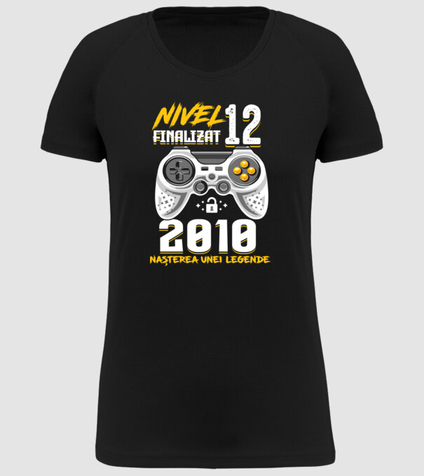 Nivel 12 finalizat. 2010 nașterea unei legende model negru pe tricou