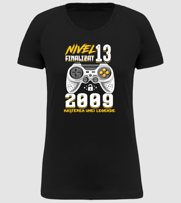 Nivel 13 finalizat. 2009 nașterea unei legende model negru pe tricou