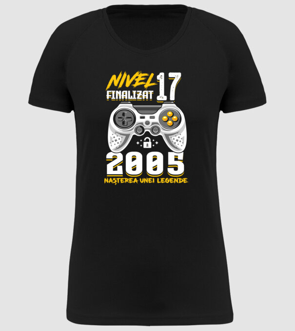 Nivel 17 finalizat. 2005 nașterea unei legende model negru pe tricou