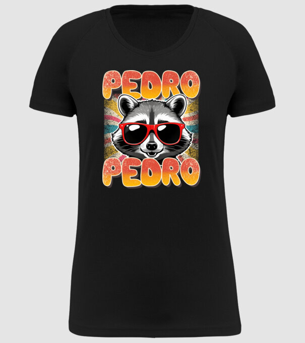 Pedro Pedro groovy retro model negru pe tricou