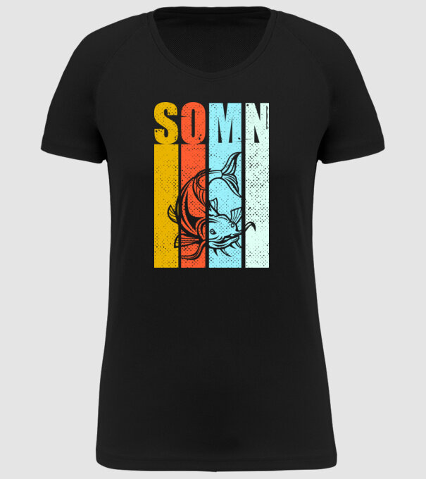 somn model negru pe tricou