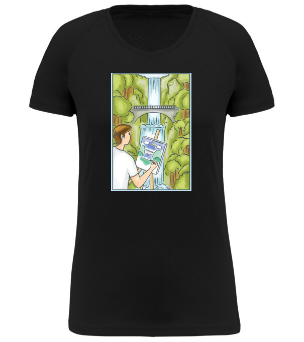  model  pe tricou