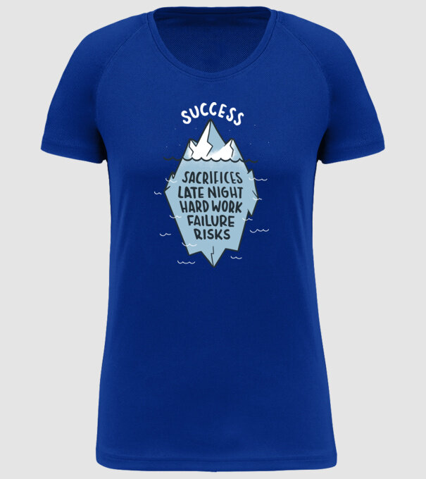 Succesul este doar vârful icebergului model albastru regal pe tricou
