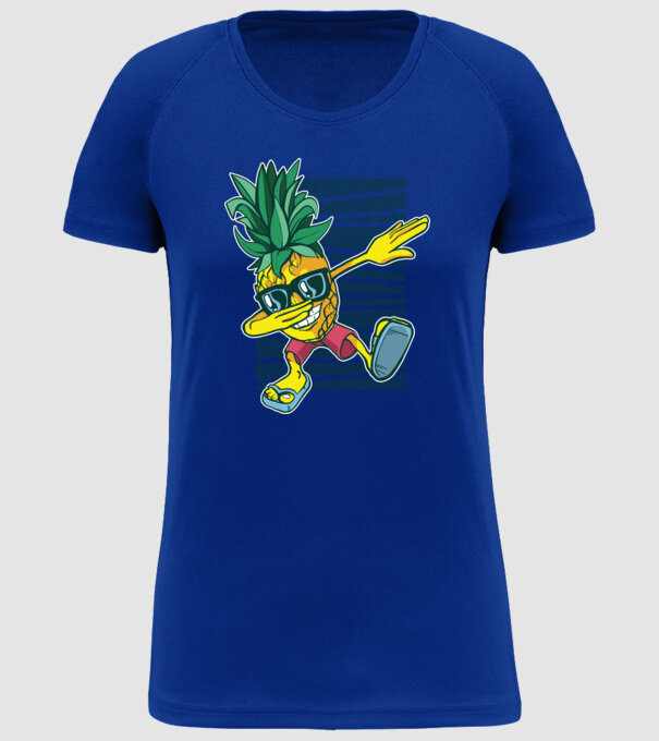 Ananas DAB dans model albastru regal pe tricou
