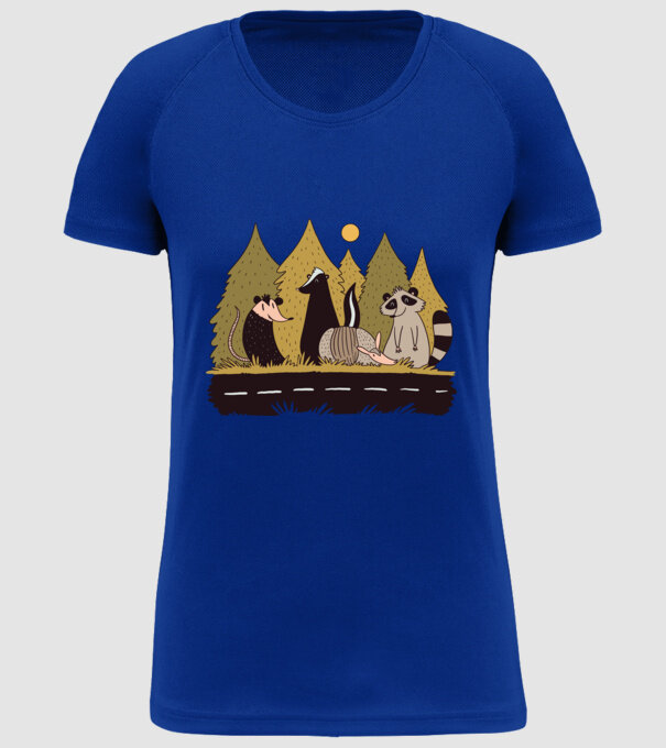 Animals Crossing model albastru regal pe tricou