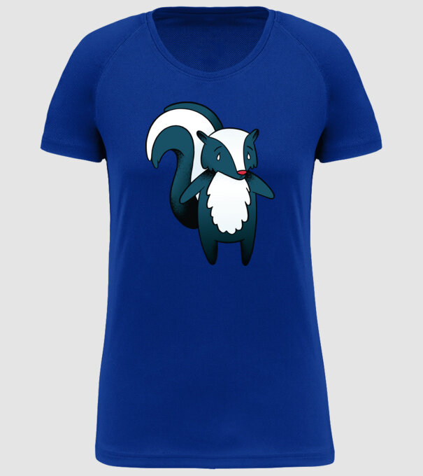 Bursuc puturos model albastru regal pe tricou