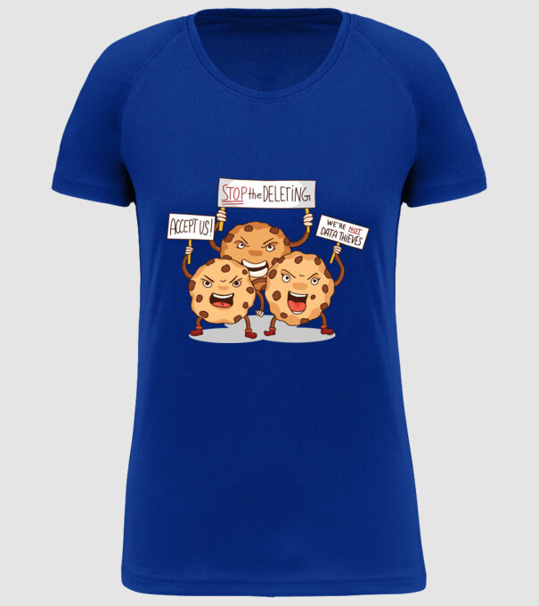 Protest Cookie model albastru regal pe tricou