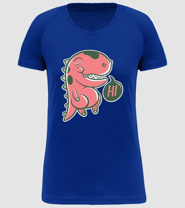 Dinozaur drăguț model albastru regal pe tricou