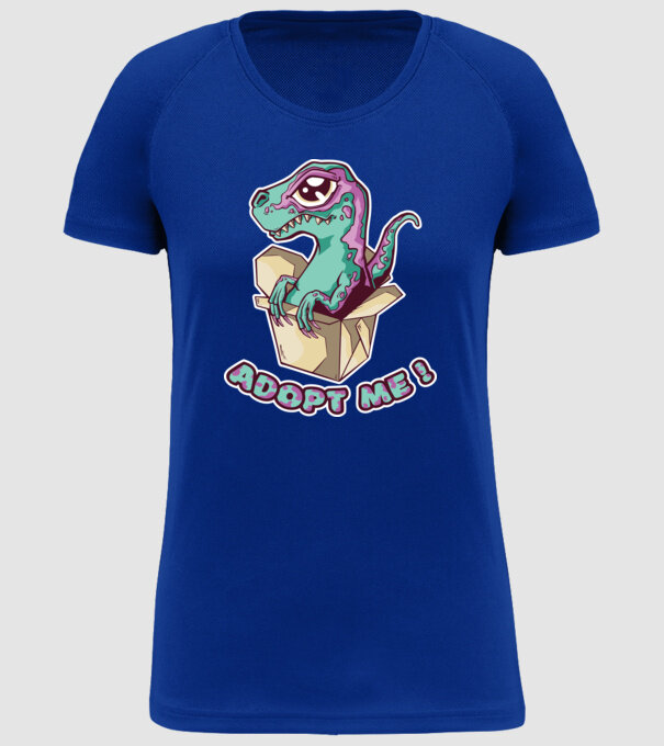 Raptor drăguț model albastru regal pe tricou