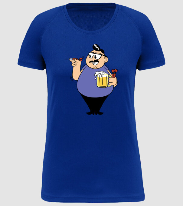 Jucător de darts model albastru regal pe tricou