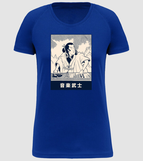 DJ Samurai model albastru regal pe tricou