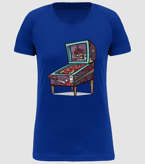 Flipper model albastru regal pe tricou