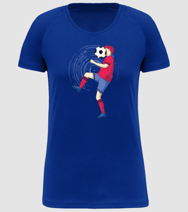 Fotbalist model albastru regal pe tricou