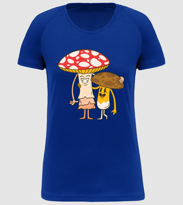 Familie Ciuperci model albastru regal pe tricou