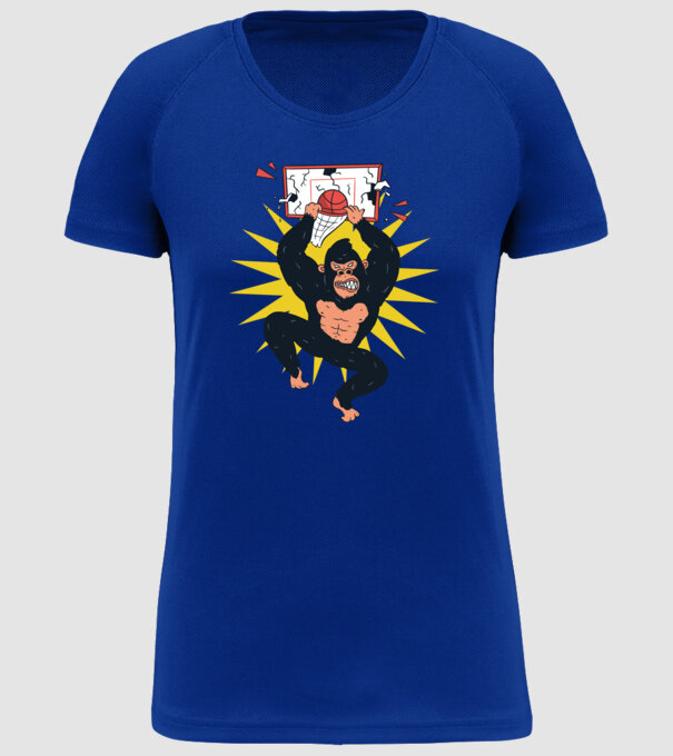 Gorilă baschet model albastru regal pe tricou