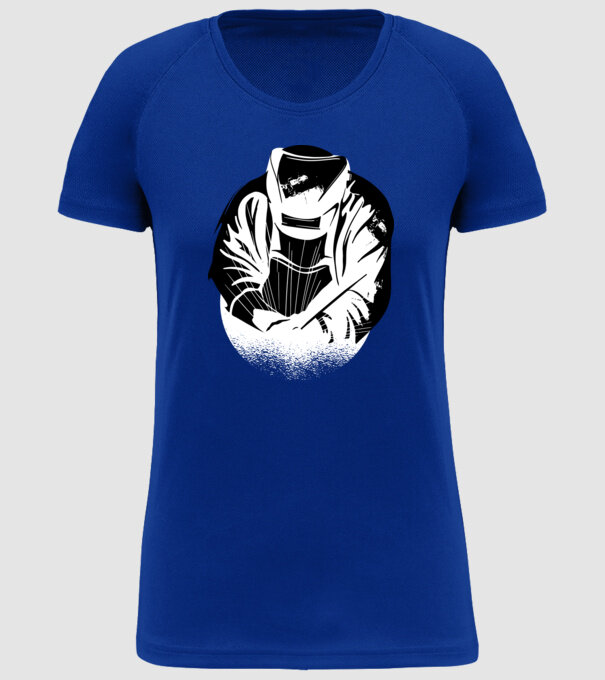 Tricou sudor model albastru regal pe tricou