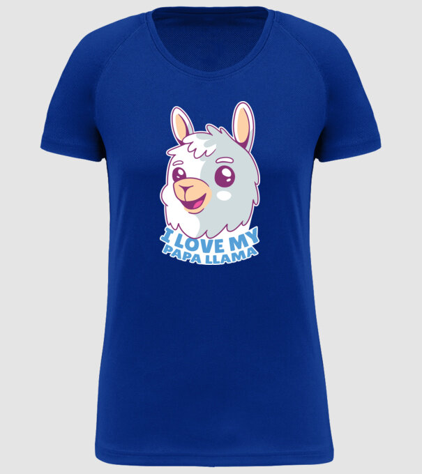I Love My Papa Llama tricou drăguț cu lamă pentru bunicul model albastru regal pe tricou