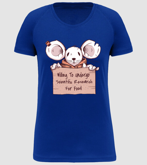 Șoarece Cerșetor model albastru regal pe tricou