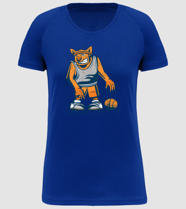 câine baschetbalist model albastru regal pe tricou