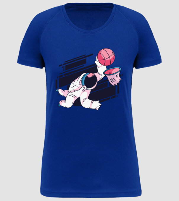 Astronaut Baschetbalist model albastru regal pe tricou