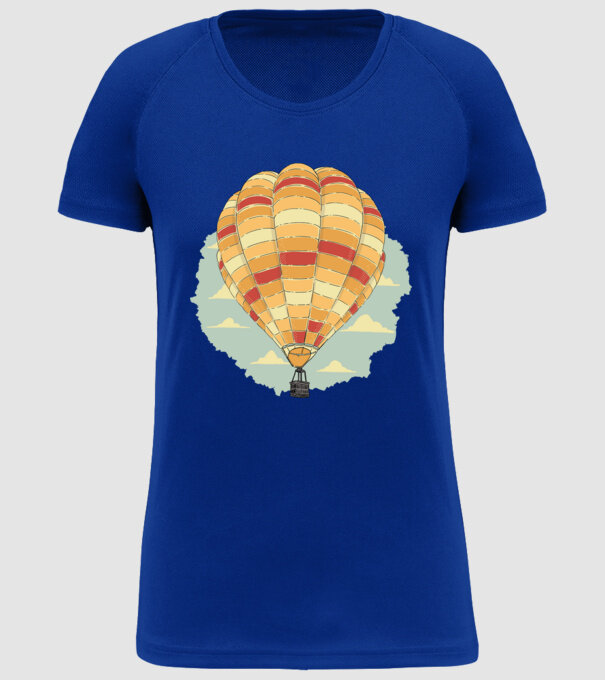 Aerostat model albastru regal pe tricou