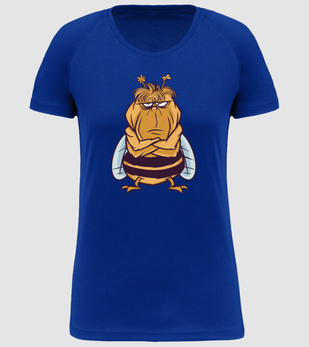 Albină Supărată model albastru regal pe tricou